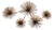Curtis Jeré Mid Century Modern Urchin Wall Sculpture For Sale