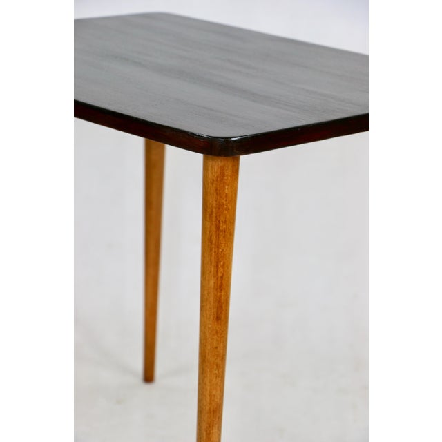 Rectangular wooden table from the 1970s - coffee table. It has been completely restored. Very good condition. The top is...