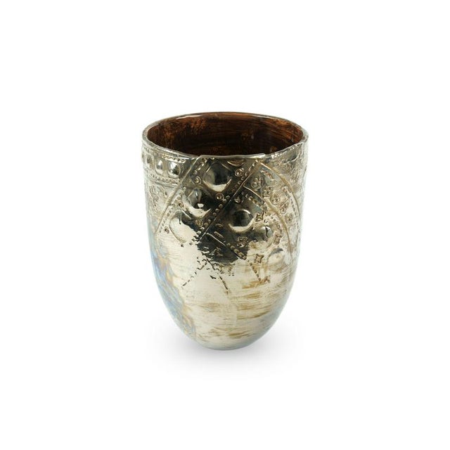 Contemporary Platinum Luster Viel Vase by Deblona For Sale - Image 3 of 9