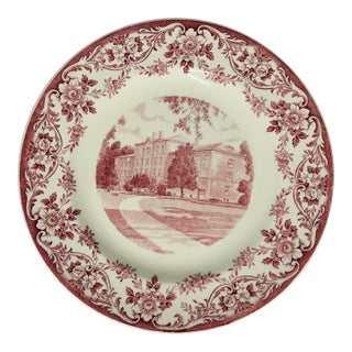 Vintage Wedgwood Fine Porcelain Lehmann Hall Plate For Sale