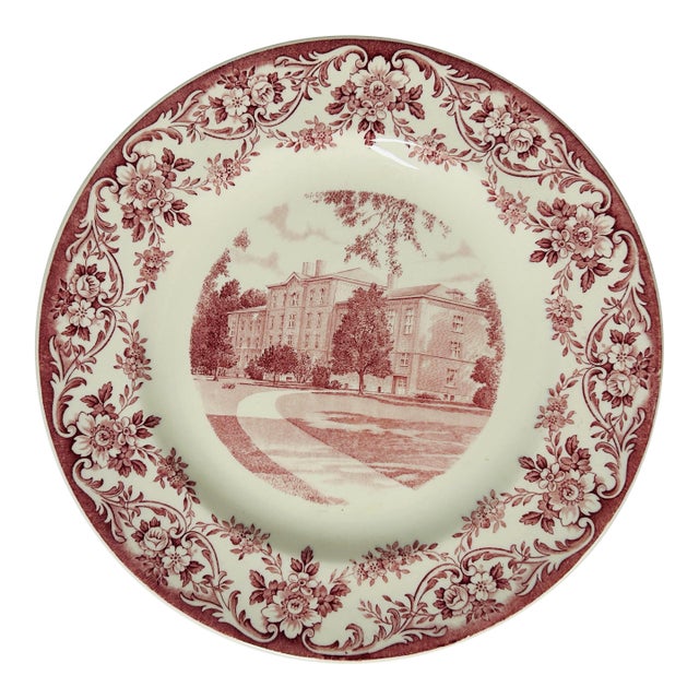 Vintage Wedgwood Fine Porcelain Lehmann Hall Plate For Sale