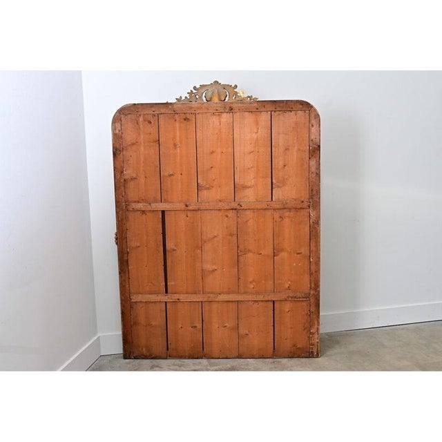 French 19th Century Louis Philippe Gilt Mantel Mirror For Sale - Image 10 of 11