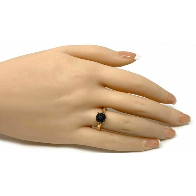 Hallmark: Tiffany & Co. Au750 Italy Paloma Picasso Black Spinel: 0.30 ct Measurements: top: 0.27" x 0.27" x 0.23" high...