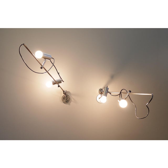 Model 1144 Wall Lamps by Tito Agnoli for O-Luce, 1950s, Set of 2 For Sale - Image 10 of 15