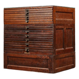 Pair of Late 19th Century Map Cabinets With Period-Appropriate Maps For Sale