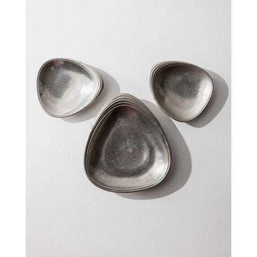 Vintage Pewter Bowls from Just Denmark, 1960s, Set of 3 For Sale - Image 5 of 11