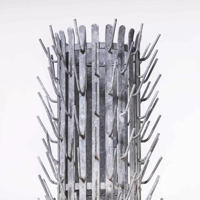 1950s Large vintage French Bottle Drying Rack, 1950s For Sale - Image 5 of 12