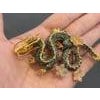 Bochic Dragon Vintage Sapphire & Tasvorite Brooch Set In 18K Gold & Silver For Sale - Image 16 of 18