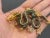 Bochic Dragon Vintage Sapphire & Tasvorite Brooch Set In 18K Gold & Silver For Sale - Image 16 of 18