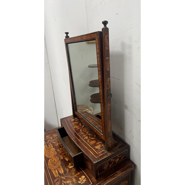 Dutch Marquetry Dressing Table, 19th Century For Sale - Image 12 of 18