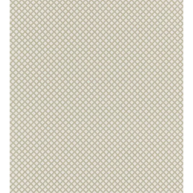 Sample - The House of Scalamandré Bellaire Trellis Fabric, Flax For Sale