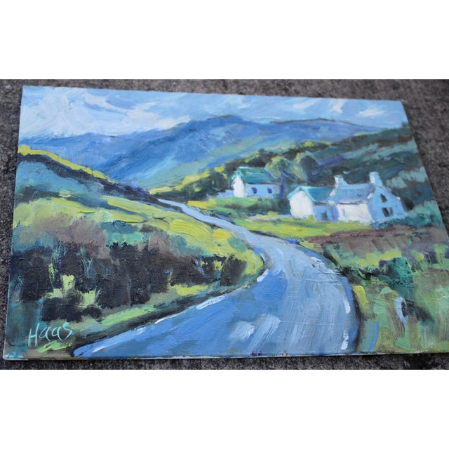 Abstract Modern Impressionist Landscape Oil Painting Highlands For Sale - Image 3 of 7