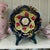 Porcelain Decorative Bowl with Hand-Painted Roses and Cobalt Blue Rim by IPF Germany. This decorative bowl was produced by...