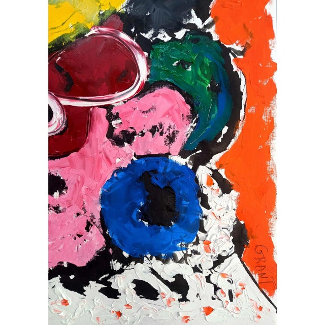 19.6" by 25.5" Mikki Lee' #3 - Contemporary Oil Painting by Diane Grant, Unframed - Pablo Picasso For Sale - Image 9 of 9