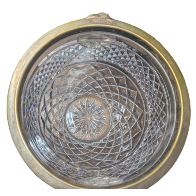Mid-Century Modern Vintage Saint Louis Attributed Crystal Lion Head Ice Bucket For Sale - Image 3 of 5
