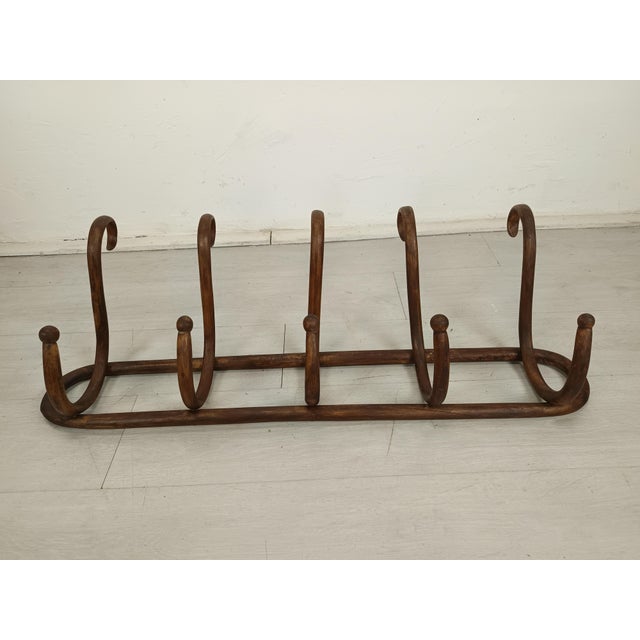 Antique Thonet Style Wall Coat Rack, 1890s For Sale - Image 3 of 11
