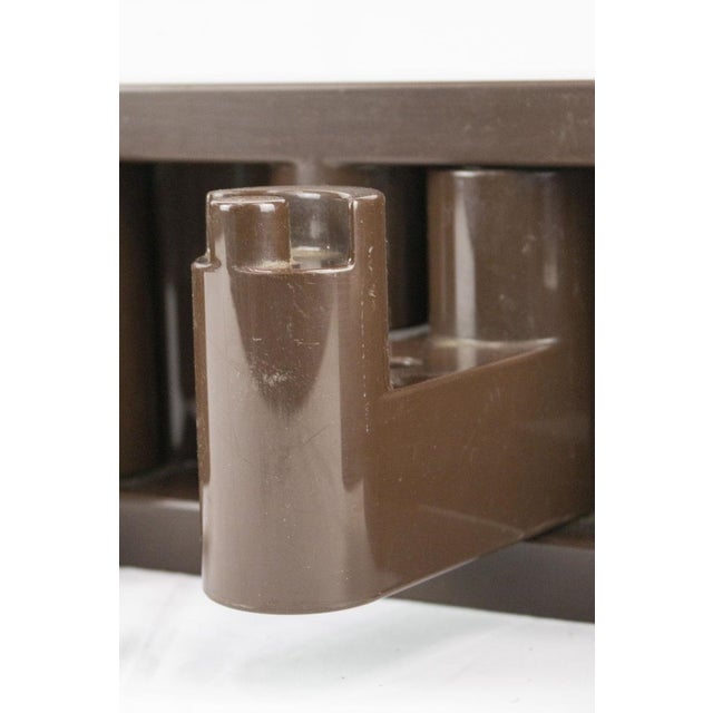 Brown Vintage Italian Wall Coat Hanger by Benanti & Brunori for Velca, 1970s For Sale - Image 8 of 10