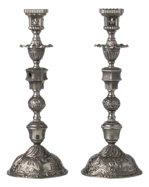 Large Candlesticks, Set of 2