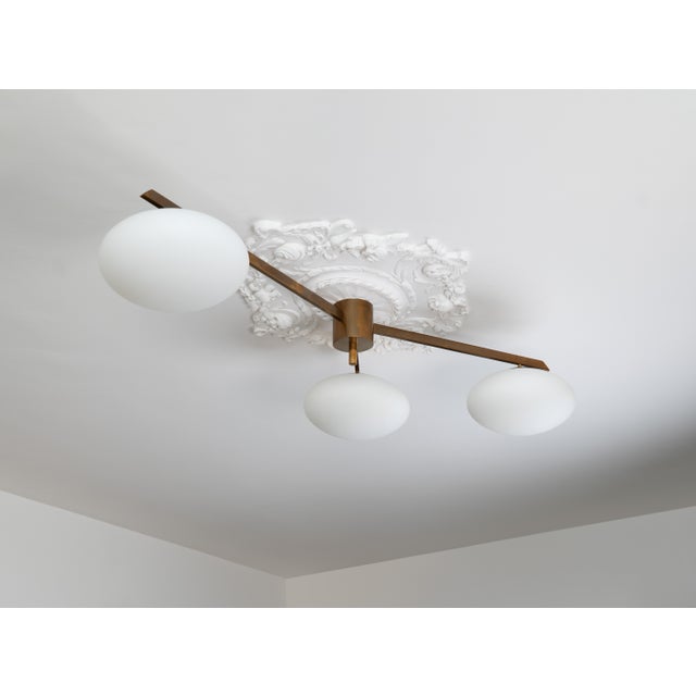 Arredoluce Tre Lune Ceiling Lamp by Angelo Lelii for Arredoluce, 1960s For Sale - Image 4 of 17