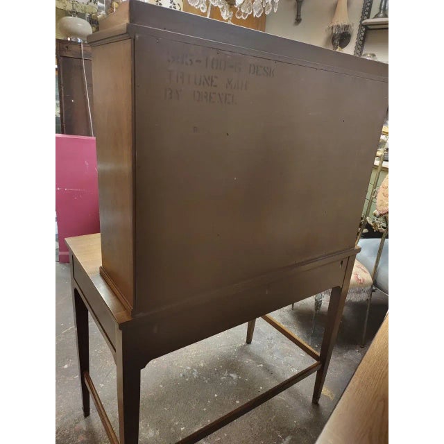 Mid-Century Modern 1970s Mid-Century Desk With Gallery For Sale - Image 3 of 13
