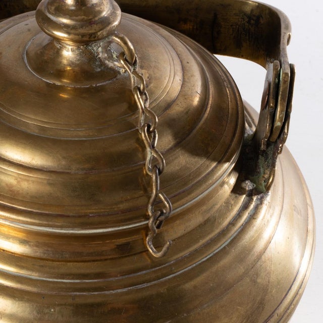 Metal 18th Century Brass Tea Kettle For Sale - Image 7 of 10