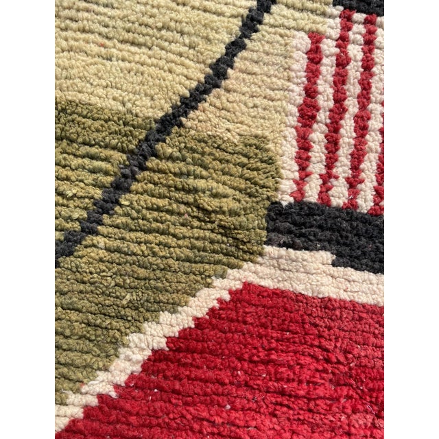 Textile Vintage Berber Moroccan Boujad Wool Rug For Sale - Image 7 of 11