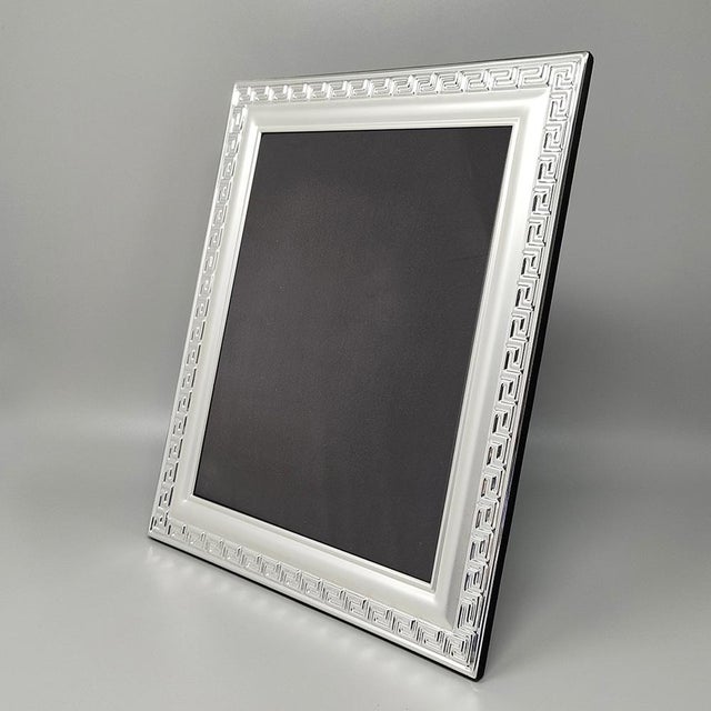 1970s Gorgeous photo frame in silver plated with glass. Made in Italy. The item is in excellent condition . Photo size is...