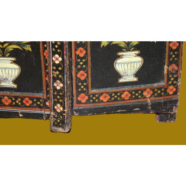 Paper Antique Papier Mache Spice Cabinet For Sale - Image 7 of 15