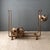 Cabin Large Hammered Steel Firewood and Kindling Rack With Rustic Patina For Sale - Image 3 of 16
