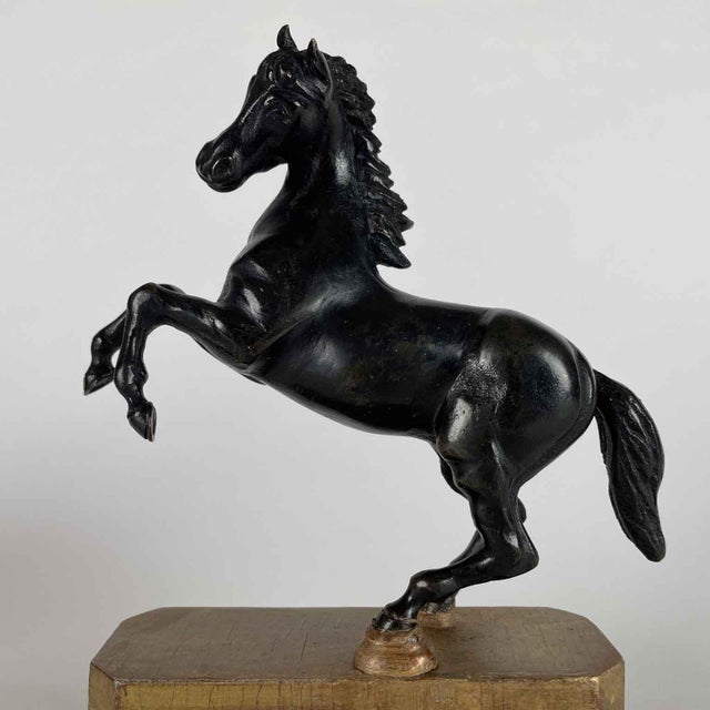 Grand Tour Horse Sculptures, Early 1800s, Bronze on Limewood Bases For Sale - Image 6 of 10
