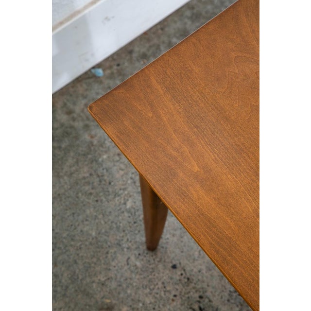 Wood 1960s Mid Century Modern Table Solid Wood End Side Nightstand Rectangular Vintage For Sale - Image 7 of 10
