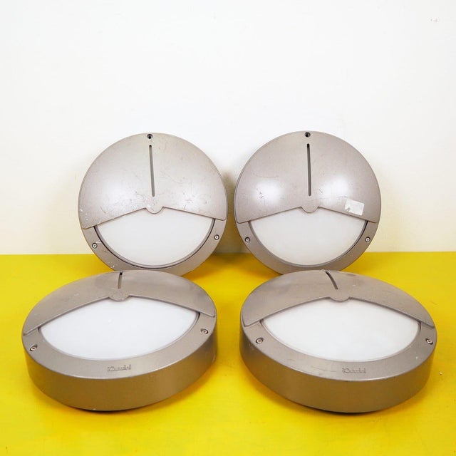 Metal and Glass Wall Lamps from Guzzini, Set of 4 For Sale - Image 9 of 9