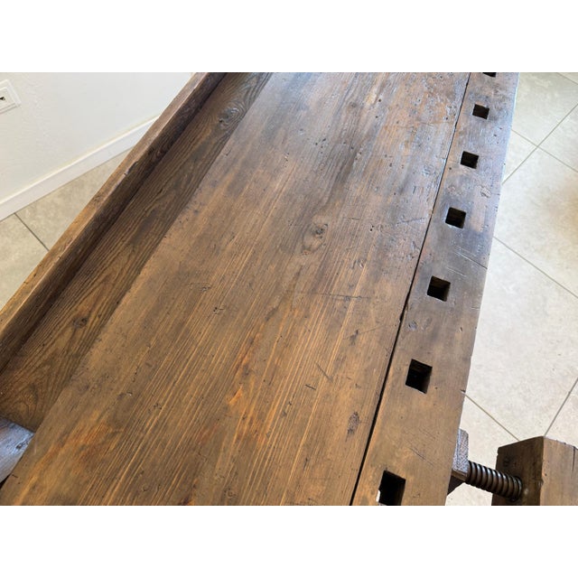 German Spindle Workbench in Wood For Sale - Image 11 of 13