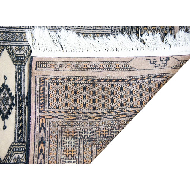 Vintage Pakistani Bokhara Rug For Sale In Chicago - Image 6 of 15