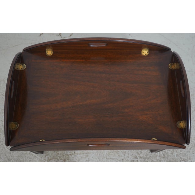 Chippendale Henkel Harris Virginia Galleries Mahogany Butlers Coffee Table For Sale - Image 3 of 13