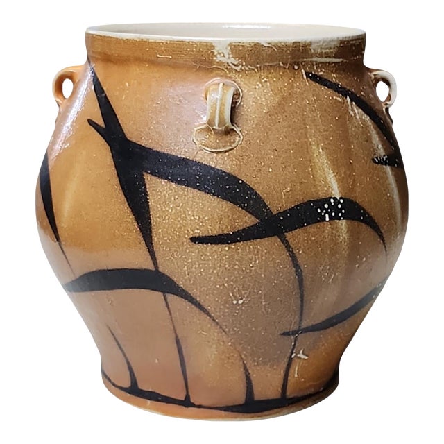 Vintage Kyle Carpenter Large Studio Pottery Vase For Sale