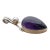 Vintage Amethyst With Pearl Sterling Silver Pendant For Sale