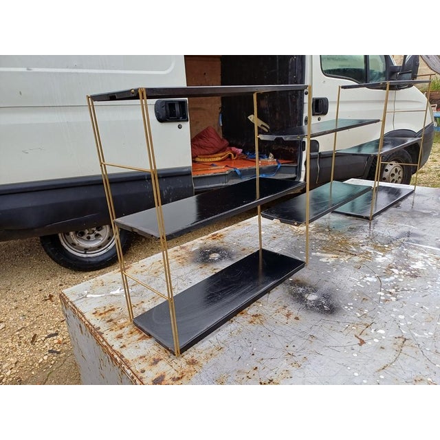 Metal Tomado Shelves from String, 1960s For Sale - Image 7 of 9