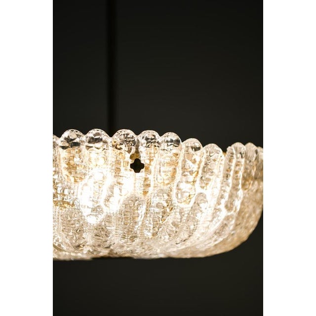 Carl Fagerlund Ceiling Lamps in Brass and Glass attributed to Carl Fagerlund, 1960s, Set of 2 For Sale - Image 4 of 7