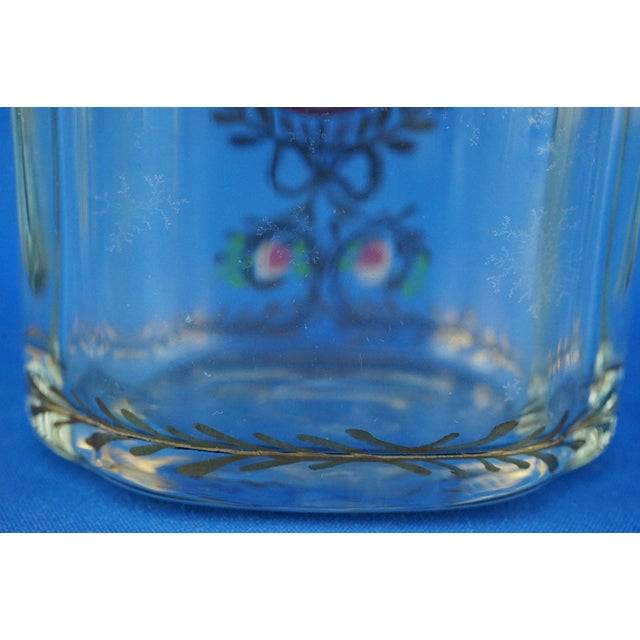 Antique Crystal Decanter Bottle with Gold Decorations by Ludwig Moser, 1890s For Sale - Image 17 of 18