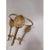 Vintage Brass Plant Stand Ball Holder 3 Leg 5" Tall Palm Leaves Sea Shell Decor For Sale - Image 4 of 10