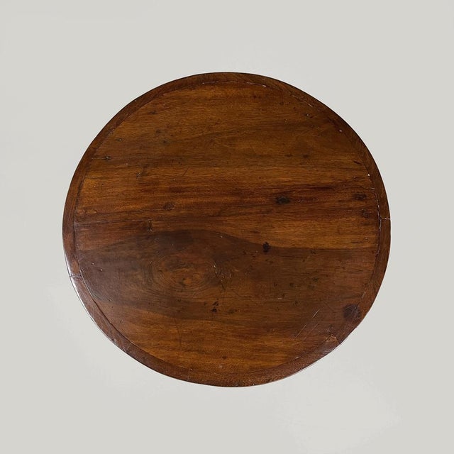 1930s Italian Wooden Round Dining Table, 1930s For Sale - Image 5 of 17