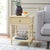 Enhance your living space with the siobhan accent table in serene vanilla. Perfectly crafted from wood, MDF, and metal,...