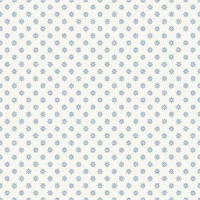 SAMPLE - Boråstapeter Skogsstjärna Wallpaper In Blue For Sale