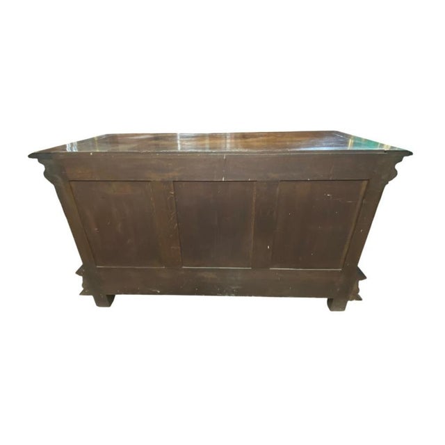 Italian Renaissance Carved Walnut Buffet Trunk, 1830s For Sale - Image 5 of 17