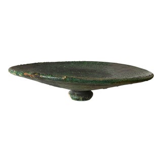 Contemporary Moroccan Tamegroute Green Platter For Sale