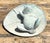 Vintage Patinated Frog on Lilypad Garden Ornament For Sale - Image 12 of 12