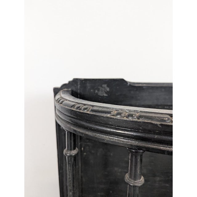 Napoleon III Umbrella Stand in Blackened Wood For Sale - Image 6 of 7
