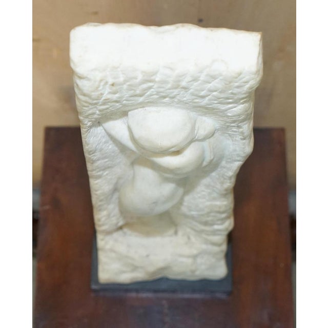 Carved Marble Statue by Amedeo Gennarelli, 1920s For Sale - Image 13 of 18