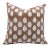 Fabdivin Block Print Cushion Cover 26x26 Inch Thick Cotton White-Betal Leaf For Sale